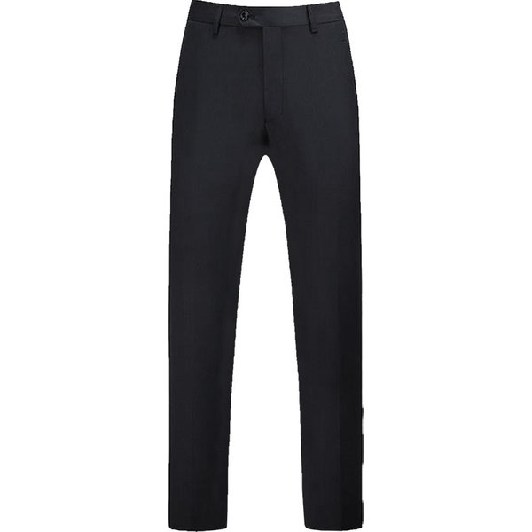Men's Serge Suit Pants Black Dress Pants Stage Performance Large Size High Quality Elastic Band Adjustable Waist Pants