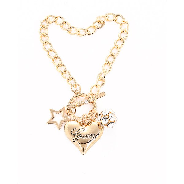 Diamond-Encrusted Jewelry Simple Fashion Accessories Diamond Ball Pentagram Heart-Shaped Bracelet-image