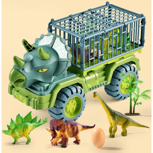 ToysMall Cart Toy Large Size Inertial Educational Dinosaur Tyrannosaurus Transportation Car Toy For Child