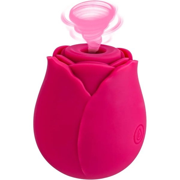 Rose Shape Sucking Vibrator Intimate Nipple Sucker Oral Powerful Licking Clitoris Stimulation Massager-image