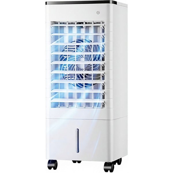 Cross-Border Air Cooler Household High-End Cooling Mini Air Conditioner Vertical Circulation Voice-Controlled Remote Control Ac-image
