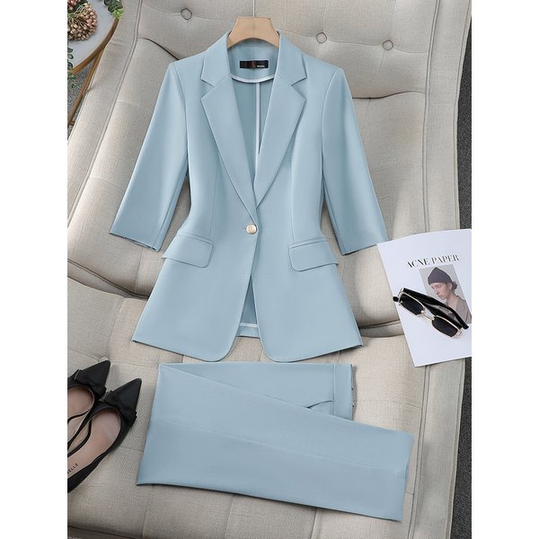 Women's Clothing 2024 spring and summer new hot style fashion temperament elegant high-end suit jacket women slim petite suit women