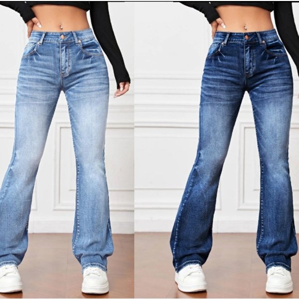Women's fashion casual retro jeans
