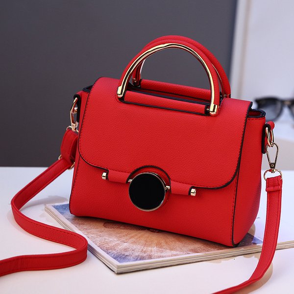 Women's Bag Autumn New Fashion Lock Handbag Sweet Shoulder Messenger Bag-image