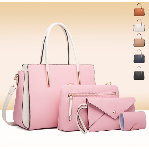 Women's Handbag Fashionable Women's Bag Fashion Color Matching Four-piece Set Bag Fresh Crossbody Shoulder Bag Handbag