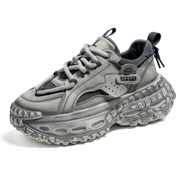 Men's Platform Daddy Shoes Young Students Casual Sports Shoes Niche Men's Shoes-image