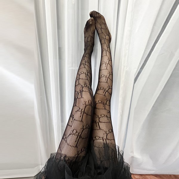 2025D Jk Fishnet Stockings Dio Thin Mesh Sexy Hot Girl Hollow Out Slimming Black Silk-image