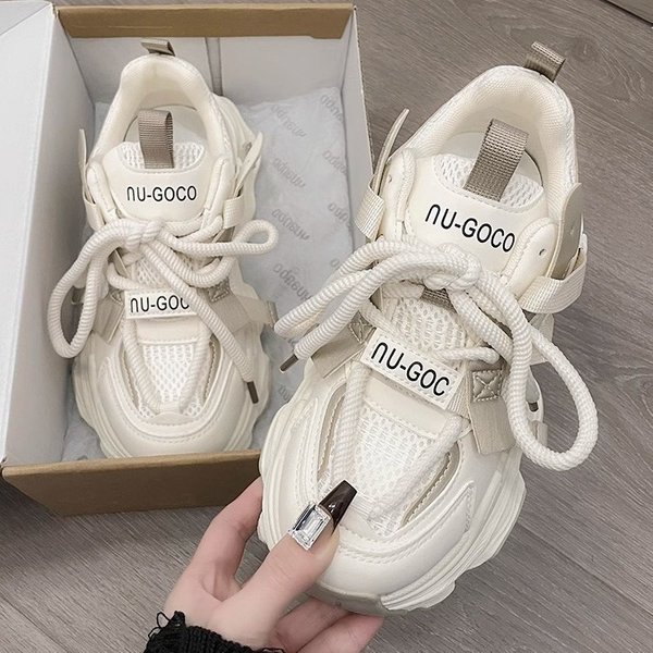 Street Blasting Dad Shoes For Women New Thick Soled Height Enhancing Small Versatile Casual Sports Shoes Student Lightweight Women's Shoes