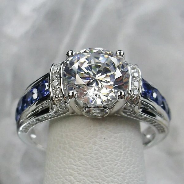 Cao Shi's Rixing Fashion Geometric Zircon For Men And Women's Trendy Temperament Proposal Ring-image