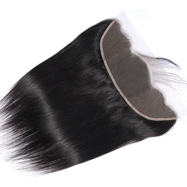 13x4 Lace Frontal Transparent Pre Plucked Straight Human Hair 1 Pc Packing Ear To Ear Lace Closures For Black Women