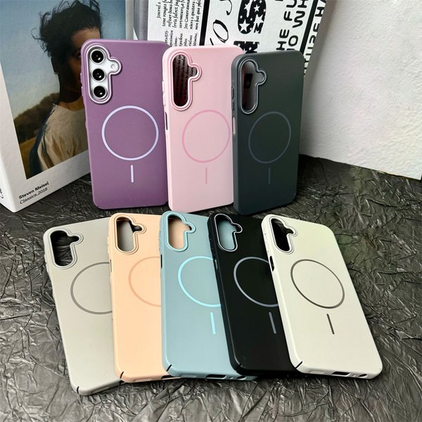 Matte Magnetic Wireless Charger Case For Samsung Galaxy A16 A26 A36 A56 A15 A25 A35 A55 A14 A34 A54 5G A06 Shockproof-image