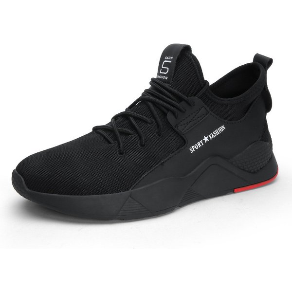 Plus-size men's sneakers Fashion fashion Breathable mesh casual shoes lace-up flat mesh shoes
