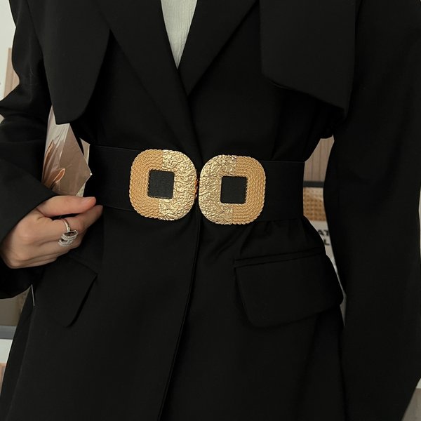 2023 New Hot Selling Belt For Women Elastic Elastic Elastic Wide Waistband Decoration Suit Overlay Dress Fashion Personalized Belt-image