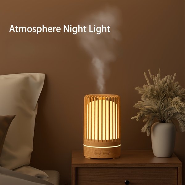 150ml USB Ultrasonic Essential Oil Diffuser, 7-Color LED Night Light & Quiet Operation (