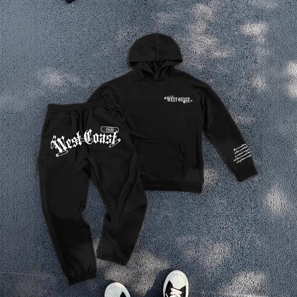 Men's 3D Digital Print Hoodie & Jogger Set - Trendy Streetwear For Casual Comfort