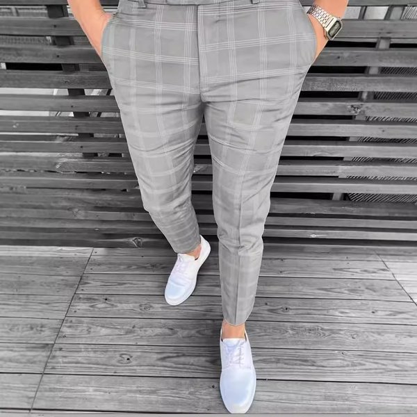 Casual Pants Men's Trousers Loose Suit Pants Light Business Suit Pants Spring And Autumn Trousers-image