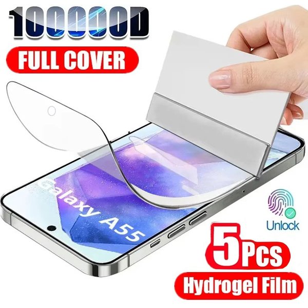 5Pcs Soft Hydrogel Film A17 A16 A26 A36 A56 A15 A35 A55 A54 A50 A70 Screen Protector For Samsung A07 A06 Not Glass