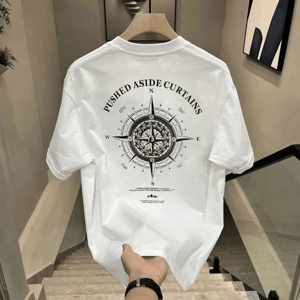 High-End Men's Short-Sleeved T-Shirt Summer 2024 New Fashion Brand Simple Printed Cotton Crew Neck T-Shirt For Men-image