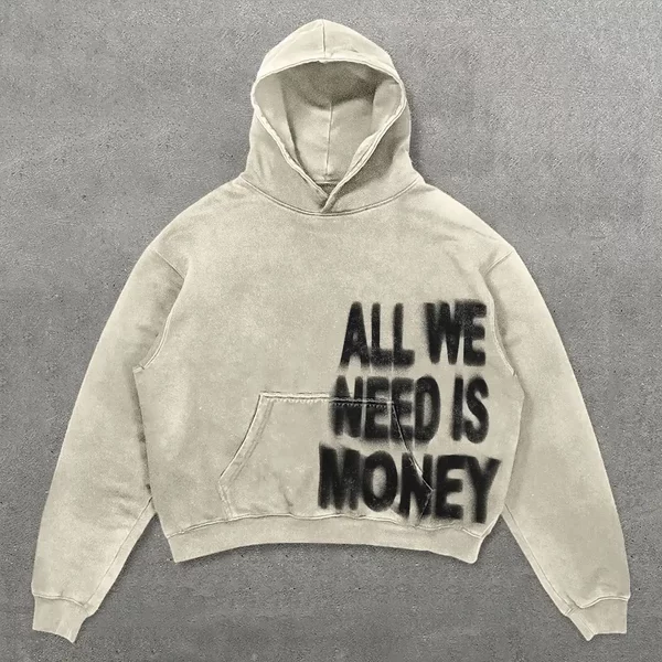 Men Graphic Unisex Y2K Colorful Sweatshirt Hip Hop Letter Print Oversize Hoodie Casual Baggy Haruku Gothic Pullover-image