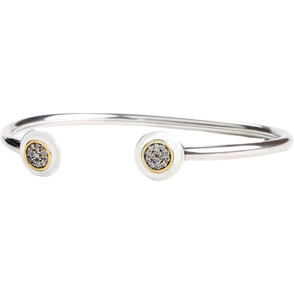 Women's Jewelry Open Bracelet White Copper Bracelet Open Diamond Couple Bracelet