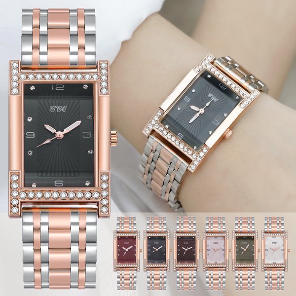 Casual Fashion Steel Band Women's Watch All-match Simple H-shaped Diamond Ladies Quartz Watch