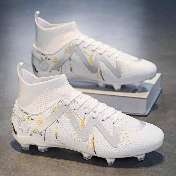 Football Shoes, Male High, Long, Broken, Nail Student, Youth, Grass Competition, Training, Sports Shoes-image