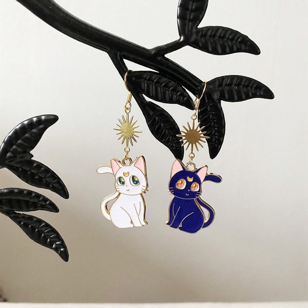 Jewelry & Accessories Cute Cartoon Cat Earrings Jewelry