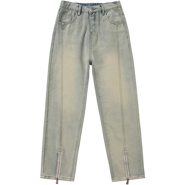 Men's Clothing fashion brand, retro loose wide leg casual long pants for boys, spring and autumn