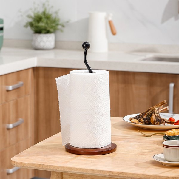 Kitchen Tissue Rack Vertical Creative Household Oil Absorbing Paper Storage Rack Roll Paper Rack-image