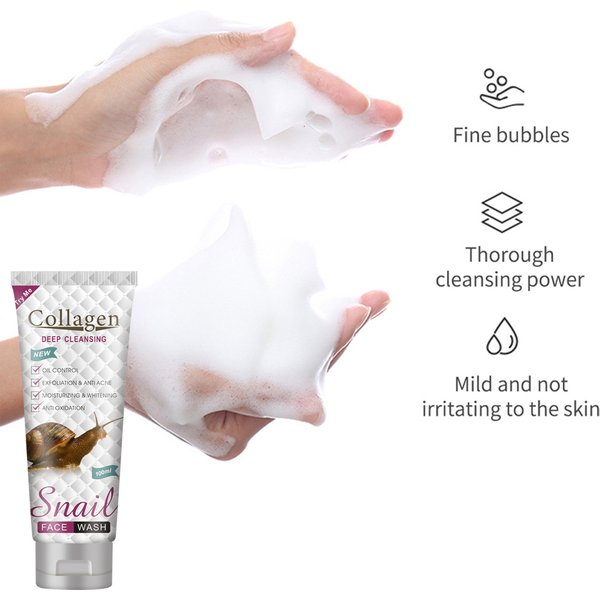 Collagen Peimeii Bone Snail Facial Cleanser