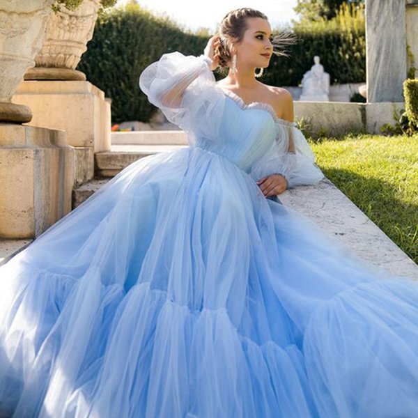 Women's Fashion Fashionable Tube Top Dress Mesh Sexy Full Swing Wedding Dress Evening Dress-image
