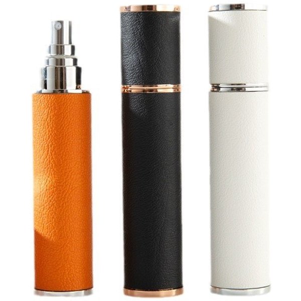 Perfume Accessories Spot 12ML Leather Perfume Sub Bottle Portable Small Sample Oral Press Sub Packaging Empty Bottle Liquid Spray Bottle