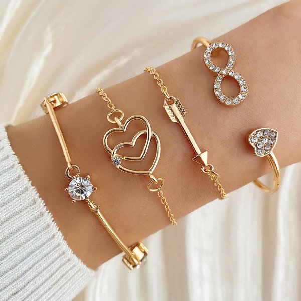 Luxury Multi-Layer Diamond Bracelet Set – High-End Stackable Bracelets For Women & Men, Fashion Jewelry-image