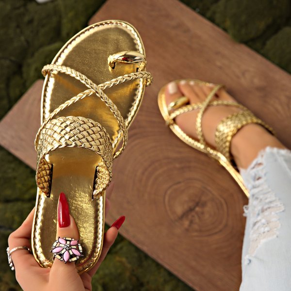 Women's Shoes Summer New Flat Toe Slippers For Women Simple Fashion Lightweight Beach Sandals For Women-image