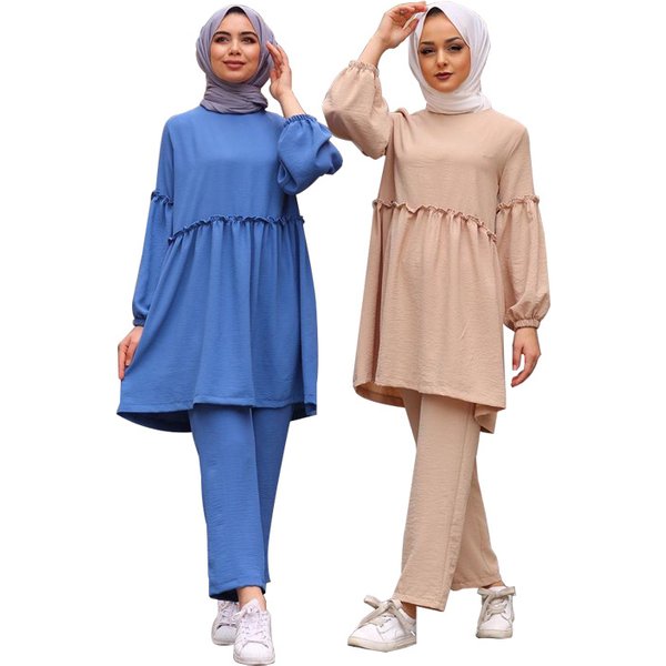Women's Clothing Large Size Two-Piece Set-image