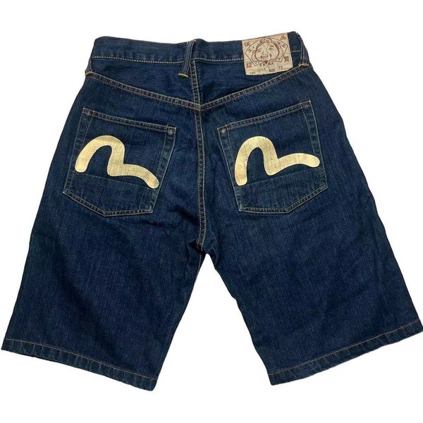Summer Thin And Slightly Elastic Denim Shorts, Men's Straight Tube Loose Casual Capris, Trendy Shorts-image