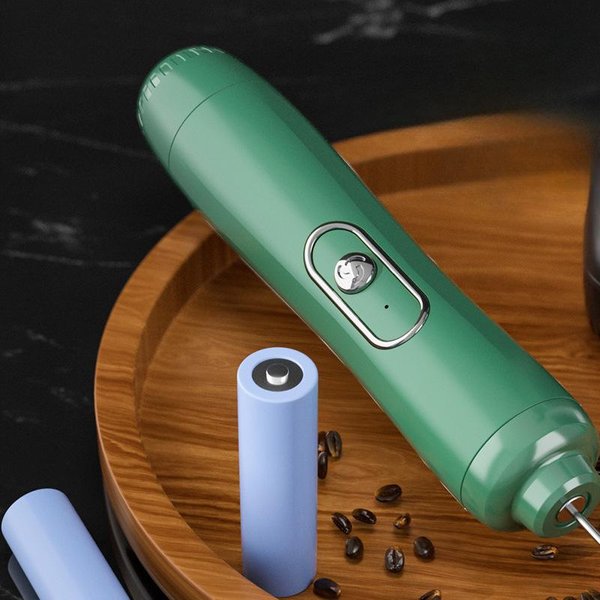 Milk Frother, Coffee Frother, Household Electric Milk Frother, Milk Mixer, Battery, Handheld Mixer-image
