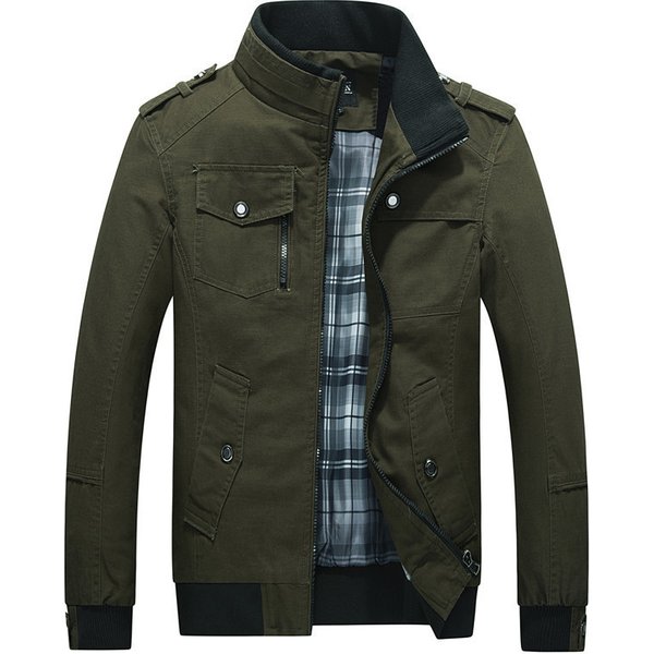 Men's Clothing Jacket Loose Collar Men's Top Youth Men's Jacket-image