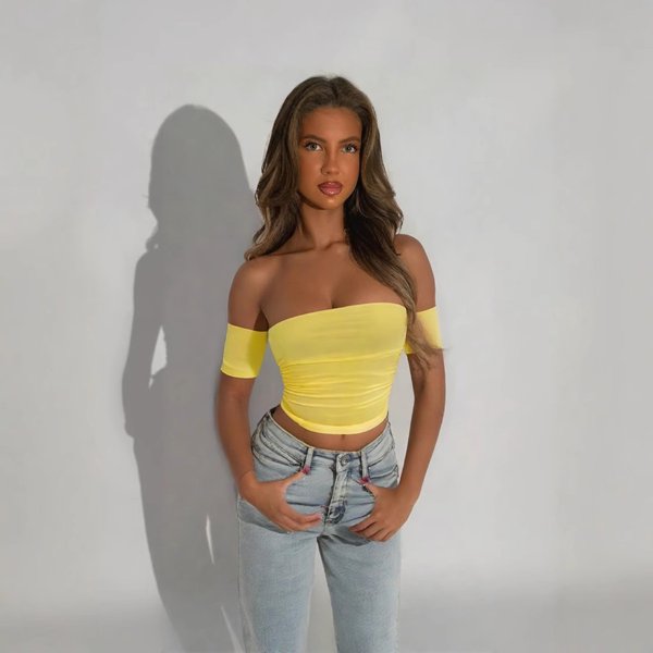 Women's Clothing Hot Selling Strapless Tube Top With A One Shoulder Neckline Wrap Top Summer Sexy Bottoming Top