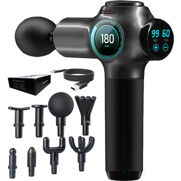 Professional Muscle Massage Gun 99 Speeds Electric Smart Massager Neck Body Relaxation Pain Therapy Fiess Sport Training