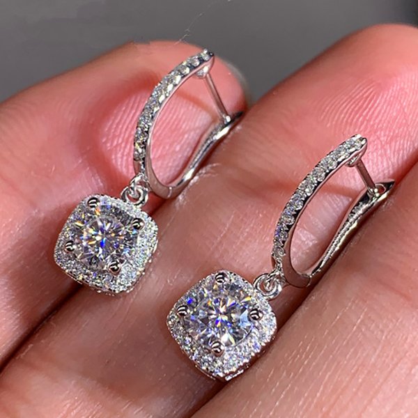 Cao Shi's New Exquisite Women's Micro Inlaid Zircon Versatile Earrings-image