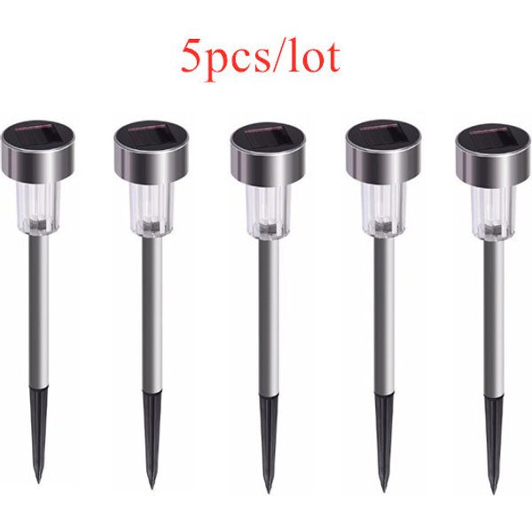 5pcs LED Cold White/Warm white Solar lamp Outdoor Solar Powered Pathway Lights Landscape Light For Lawn/Patio/Yard/Walkway/Driveway
