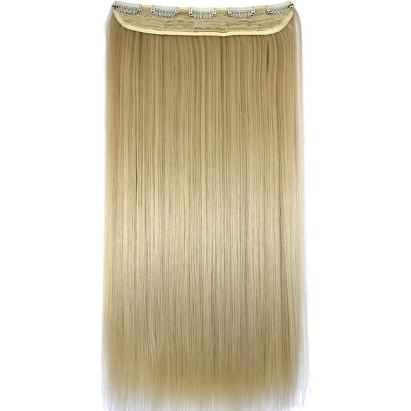 Topreety Synthetic Fiber Heat Resistant 120Gr Straight 5 Clips On Clip In Hair Extensions 5006-image