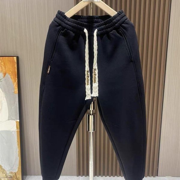Men's Harem Pants Spring New Style Trendy Youth Elastic Waist Drawstring Cropped Loose Fit Jogger Sports Sweatpants-image