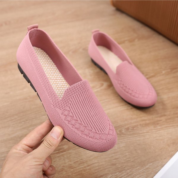 Women's Shoes Casual Fashion Canvas Shoes Fly Woven Soft Bottom Fisherman Flat Breathable Old Beijing Cloth Shoes-image