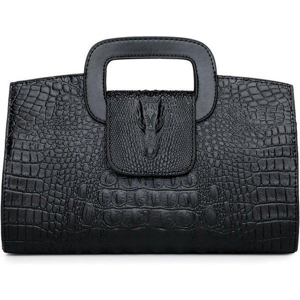 Women's Crossbody Bag Crocodile Print Handbag Fashion Crocodile Print Retro Embossed Commuter Shoulder Bag