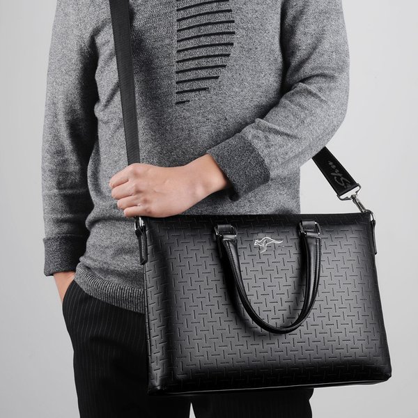 Men's Business Casual Handbag Large Capacity Shoulder Crossbody Bag New Laptop Bag For Commuting