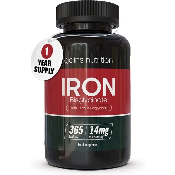Iron Bisglycinate | 14mg | 365 Tablets