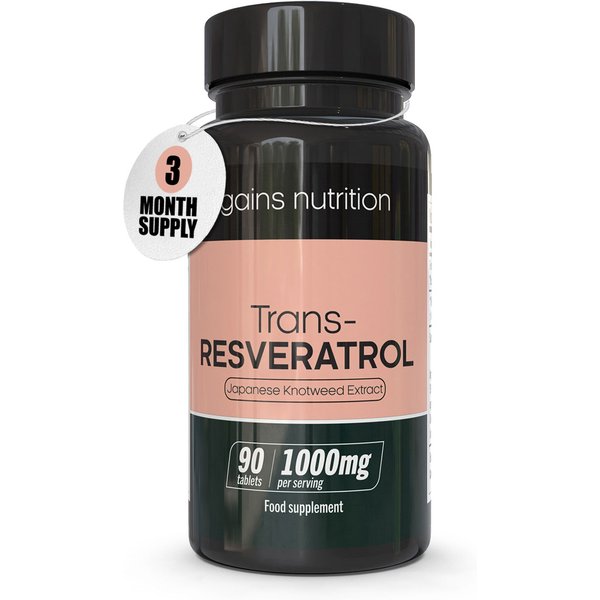 Trans-Resveratrol | 1000mg | 90 Tablets
