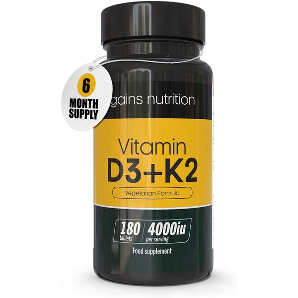 Vitamin D3 + K2 | 4000iu | 180 Tablets